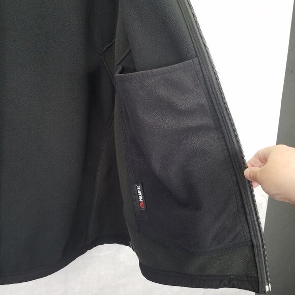 REI Polartec Vest Men's XXL Full Zip Fleece Outdoor Black Pockets Stretch Sides - Picture 11 of 16